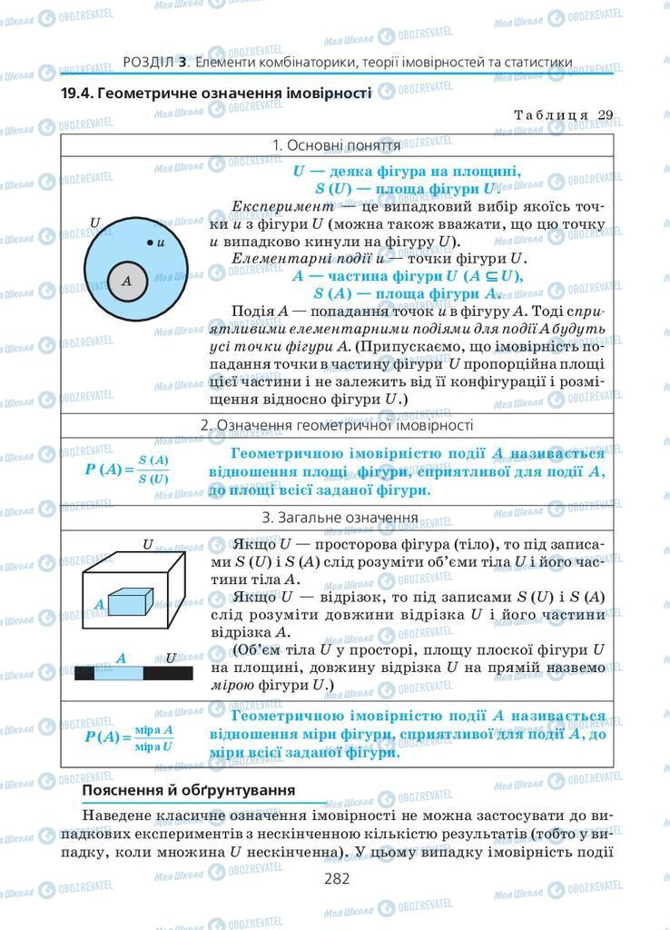 Підручники Алгебра 11 клас сторінка 282