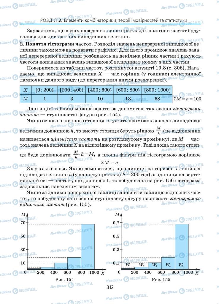 Підручники Алгебра 11 клас сторінка 312