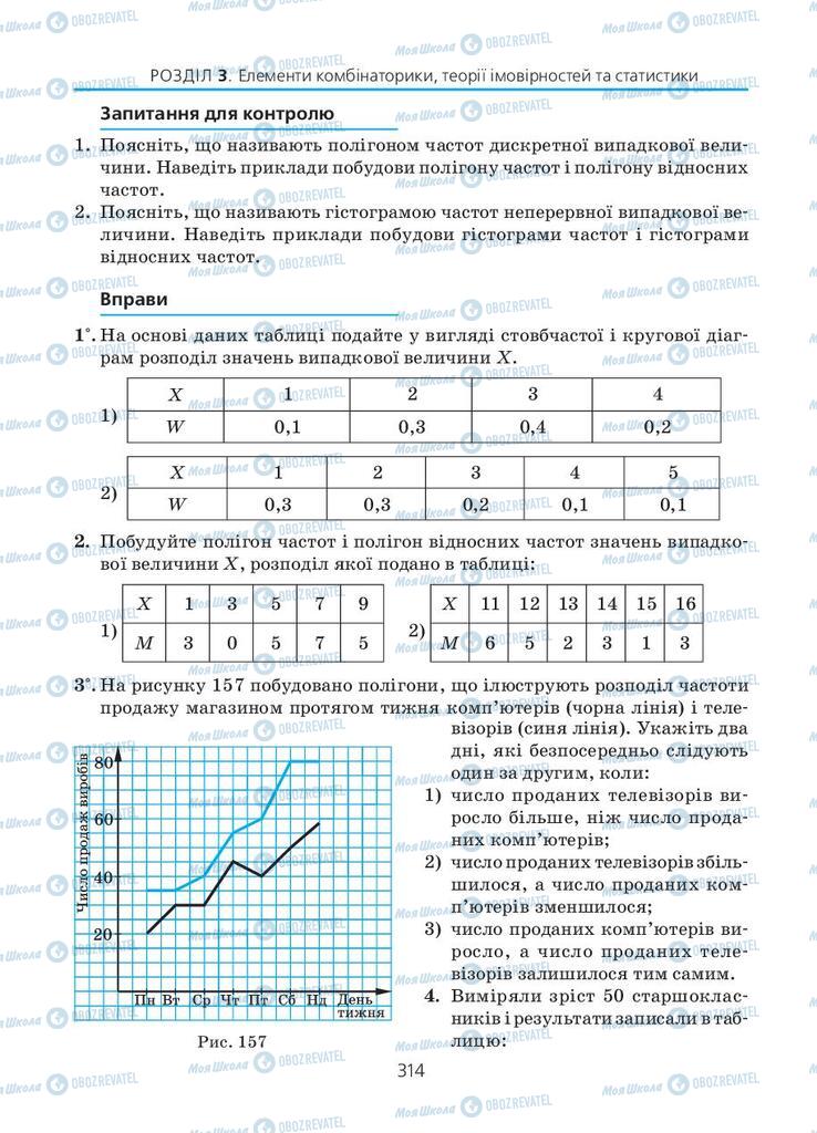 Підручники Алгебра 11 клас сторінка 314