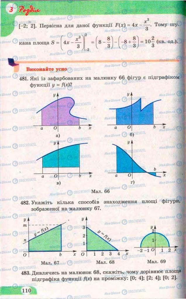 Підручники Математика 11 клас сторінка 110