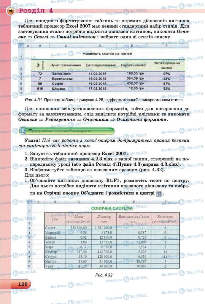 Підручники Інформатика 7 клас сторінка 120