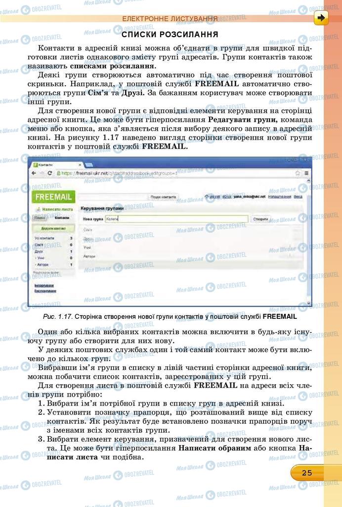 Підручники Інформатика 7 клас сторінка 25