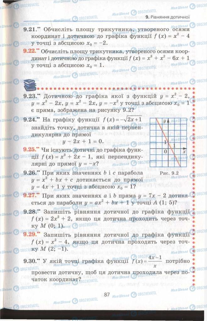 Підручники Алгебра 11 клас сторінка 87