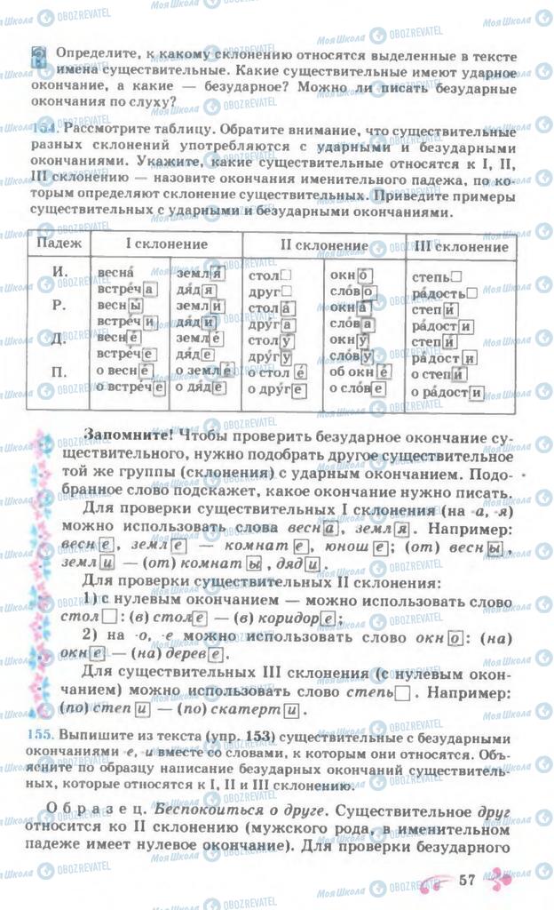 Підручники Російська мова 7 клас сторінка 57