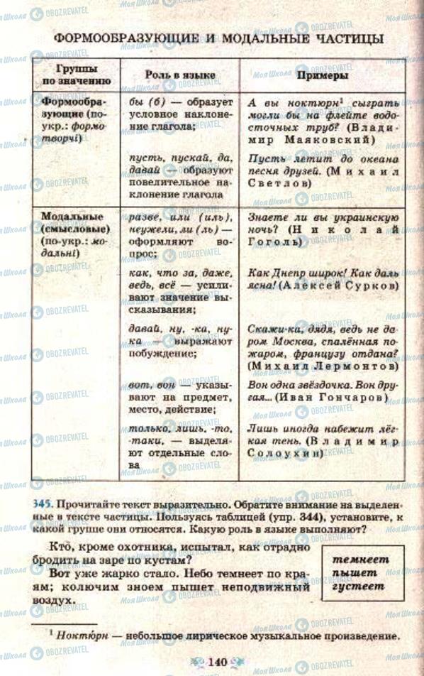 Підручники Російська мова 7 клас сторінка  140