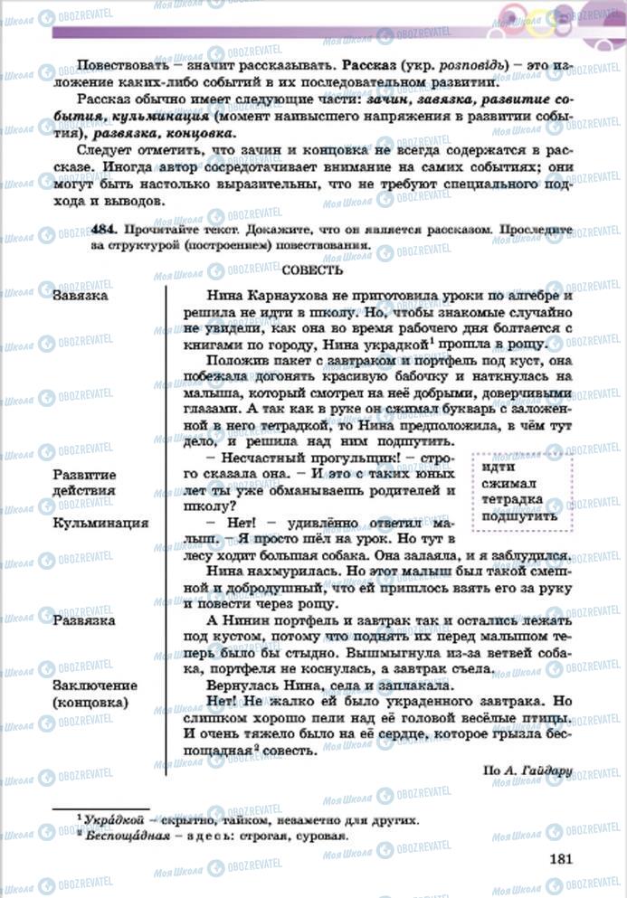 Учебники Русский язык 7 класс страница 181