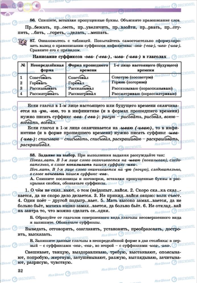 Учебники Русский язык 7 класс страница 32