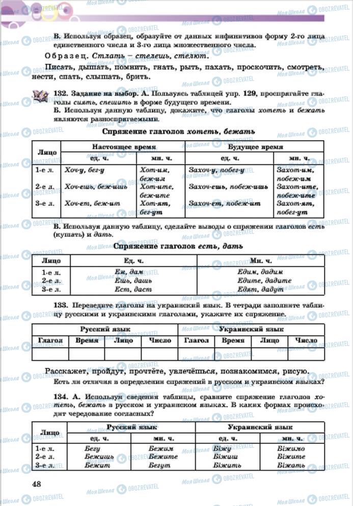 Підручники Російська мова 7 клас сторінка 48