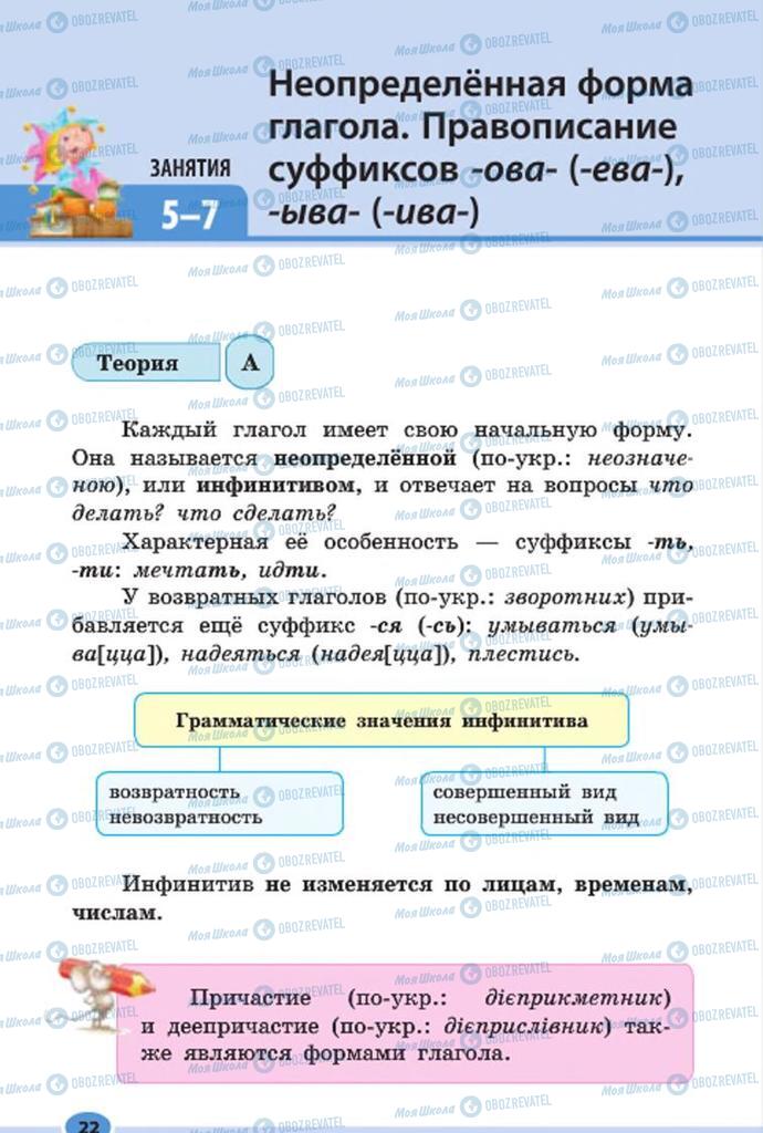 Підручники Російська мова 7 клас сторінка 22