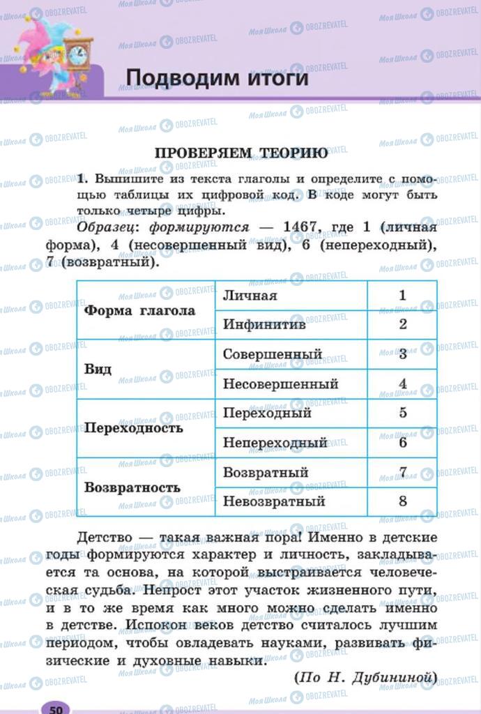 Підручники Російська мова 7 клас сторінка 50