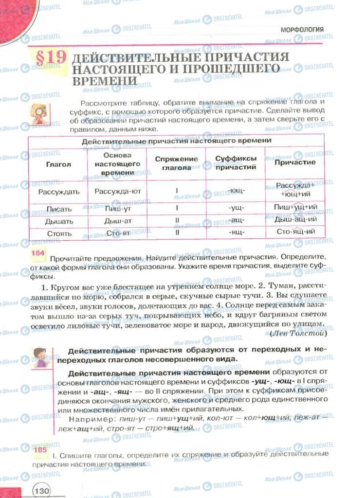 Учебники Русский язык 7 класс страница 130