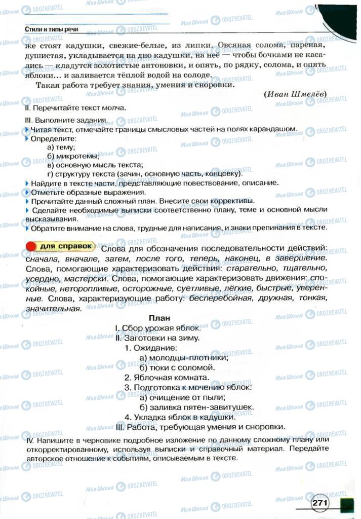 Учебники Русский язык 7 класс страница 271