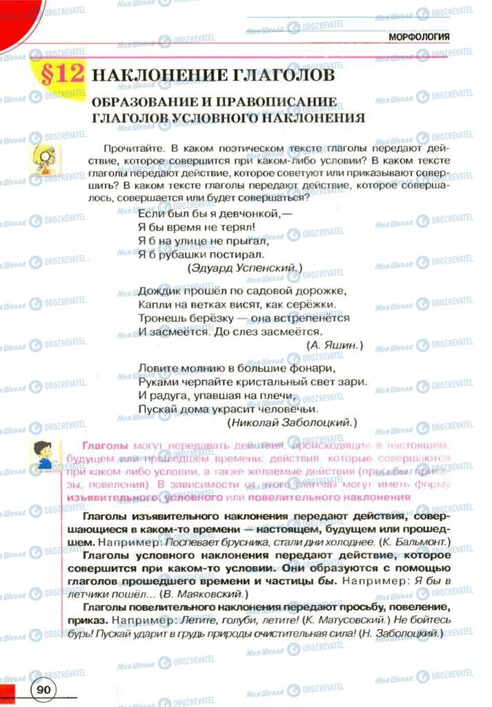 Учебники Русский язык 7 класс страница 90