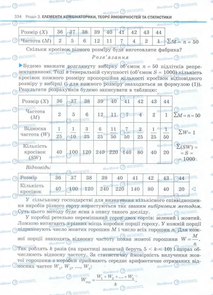 Підручники Алгебра 11 клас сторінка 334