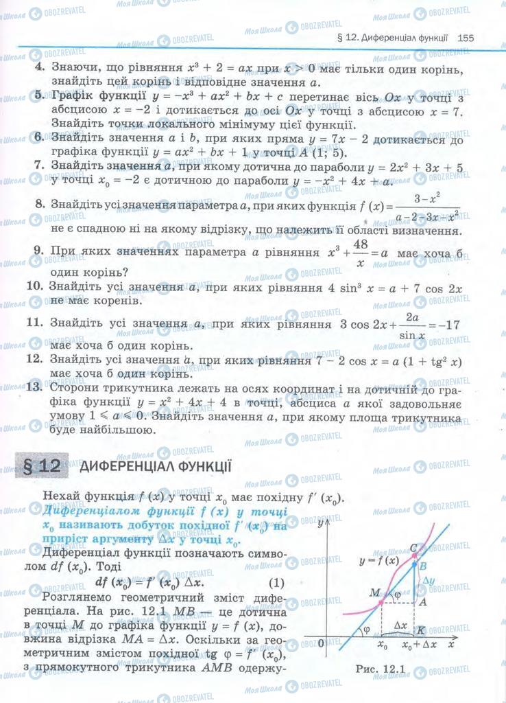 Підручники Алгебра 11 клас сторінка  155