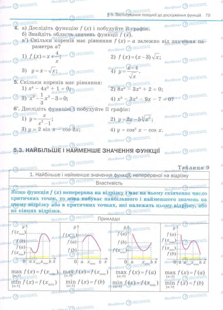 Підручники Алгебра 11 клас сторінка  79