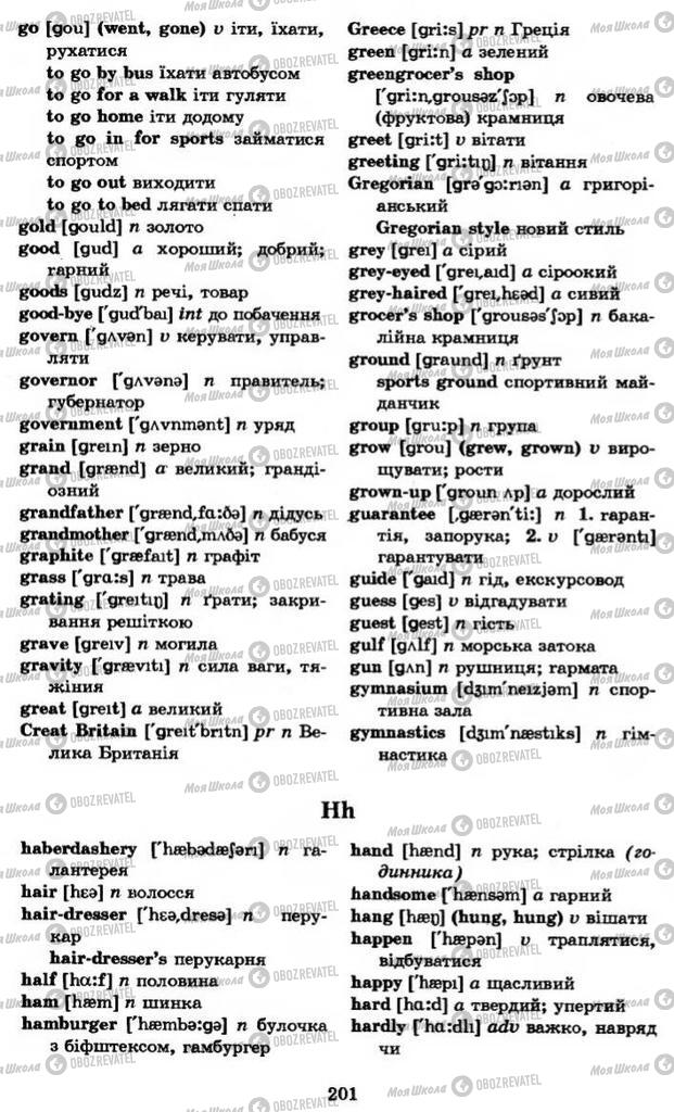Підручники Англійська мова 11 клас сторінка 201