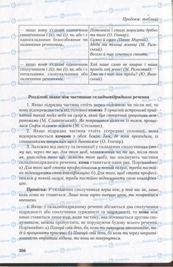 Учебники Укр мова 11 класс страница 306