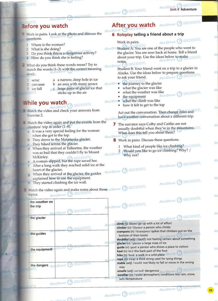 Підручники Англійська мова 11 клас сторінка 55
