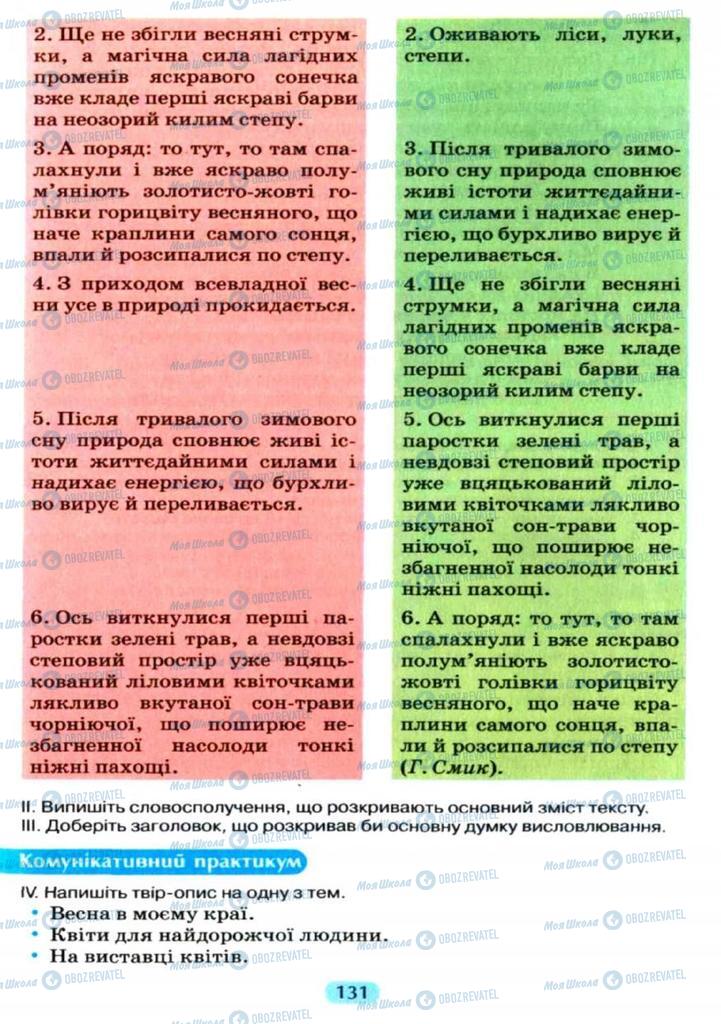 Підручники Українська мова 11 клас сторінка  131