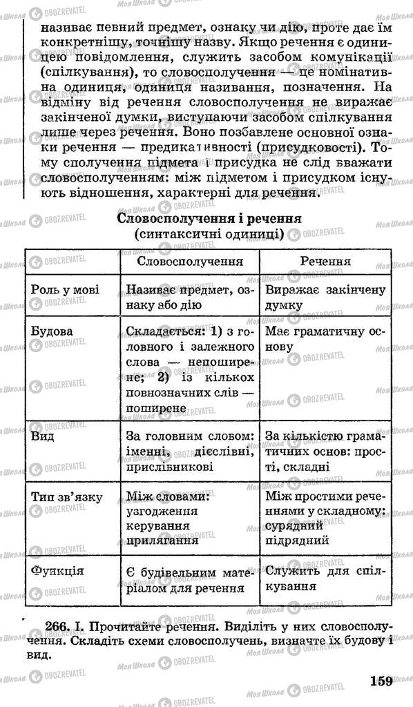 Підручники Українська мова 11 клас сторінка 159