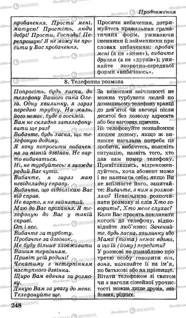 Учебники Укр мова 11 класс страница 248