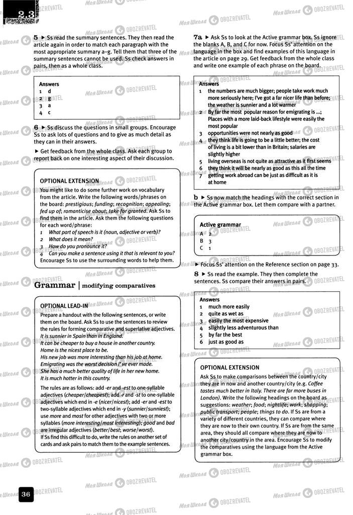 Підручники Англійська мова 11 клас сторінка 36