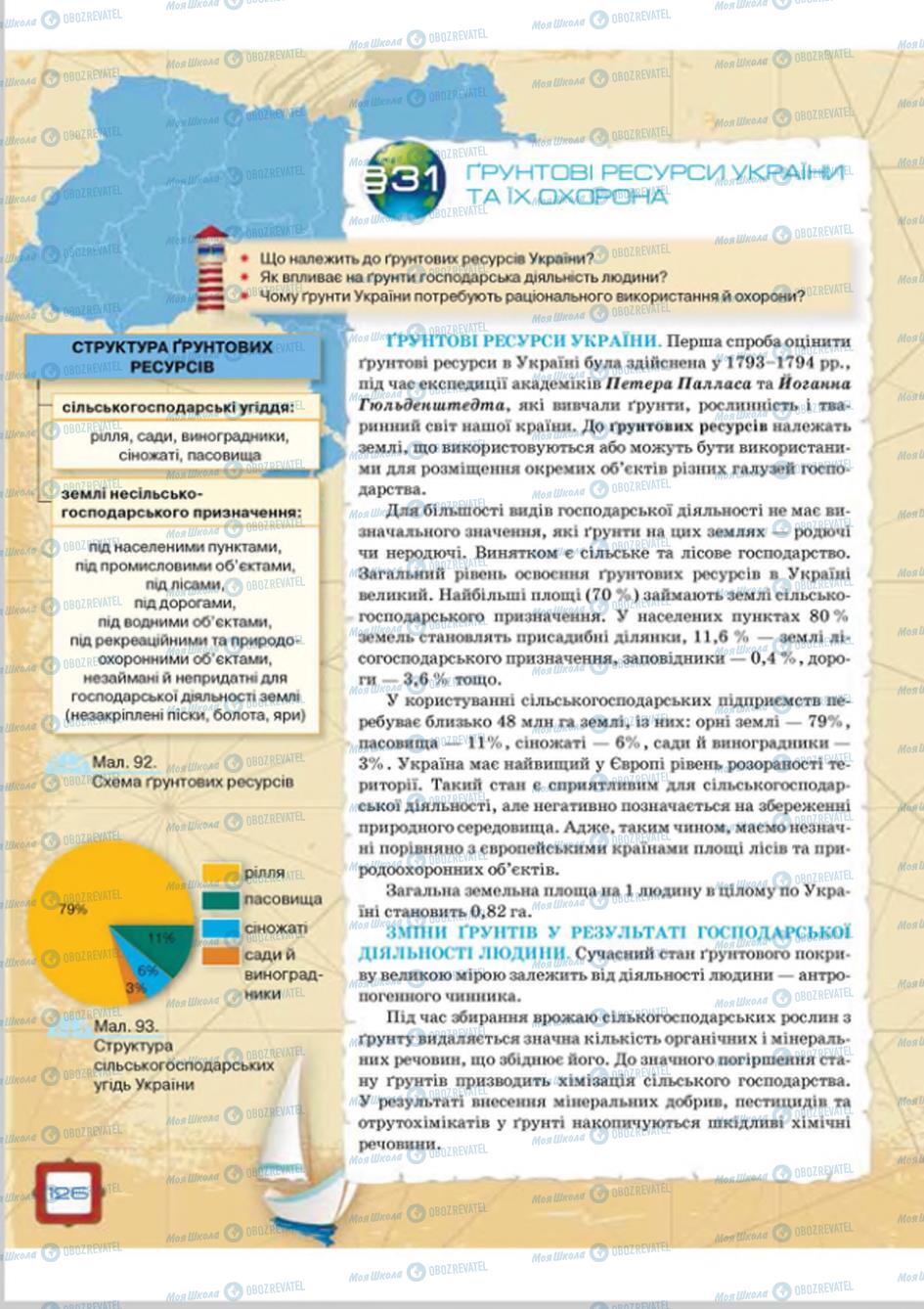 Підручники Географія 8 клас сторінка 126