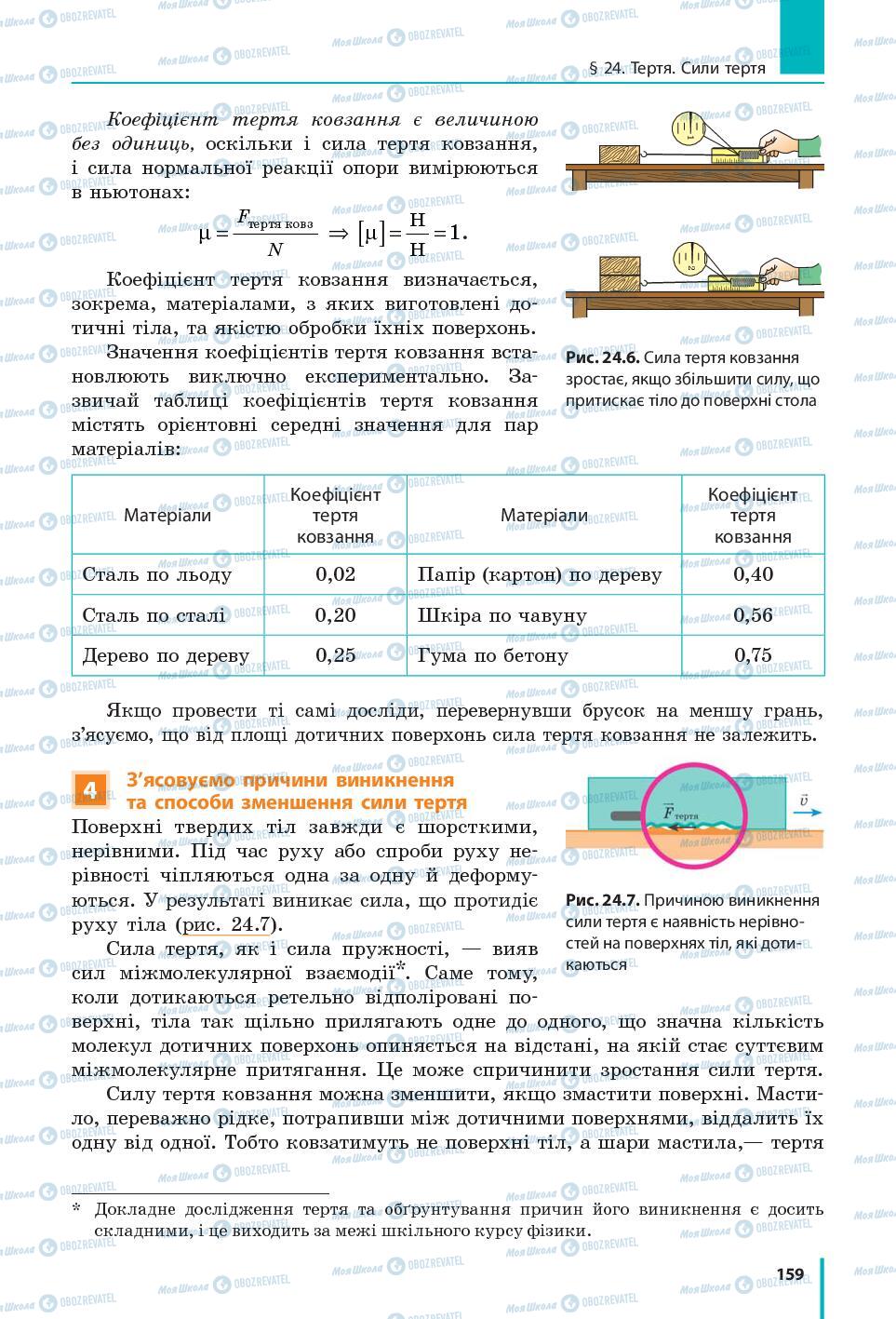 Учебники Физика 7 класс страница 159
