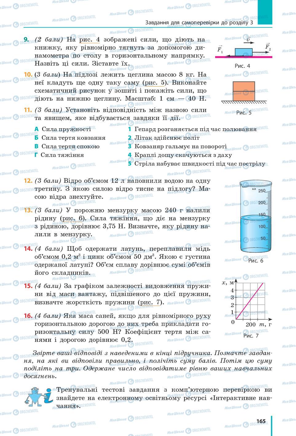 Учебники Физика 7 класс страница 165