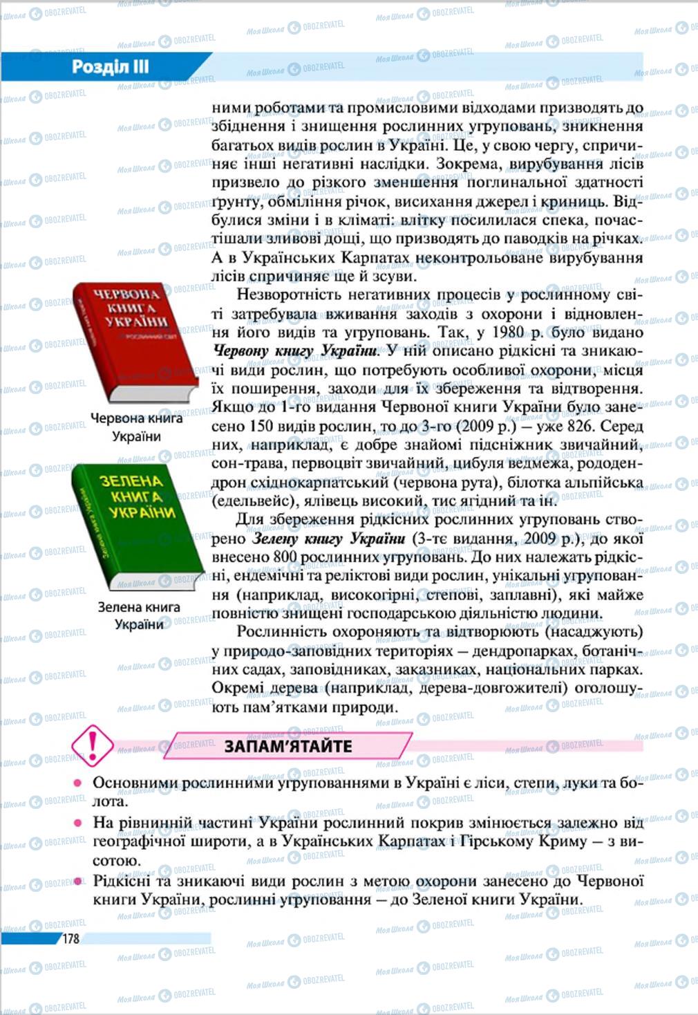 Підручники Географія 8 клас сторінка 178
