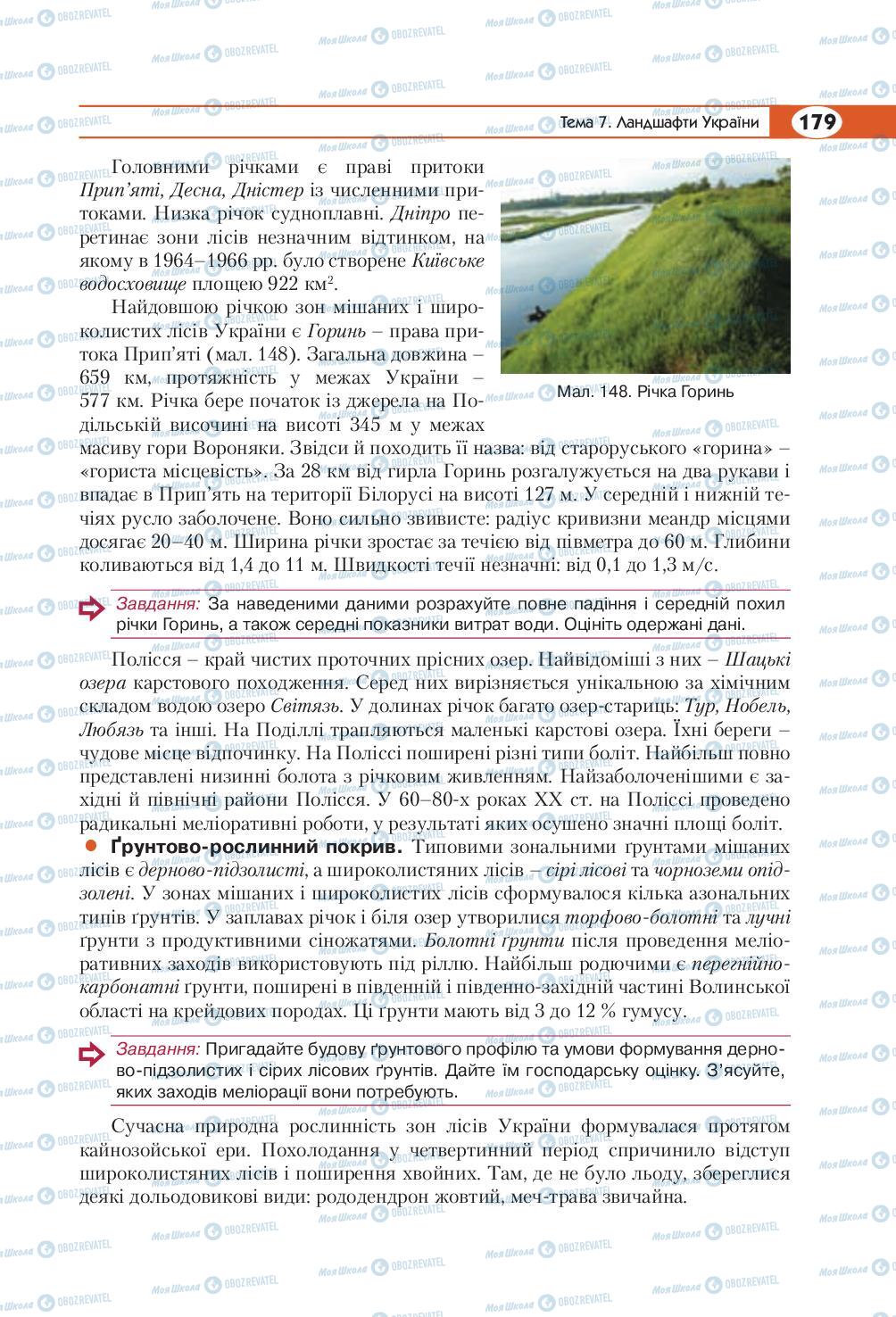 Підручники Географія 8 клас сторінка 179