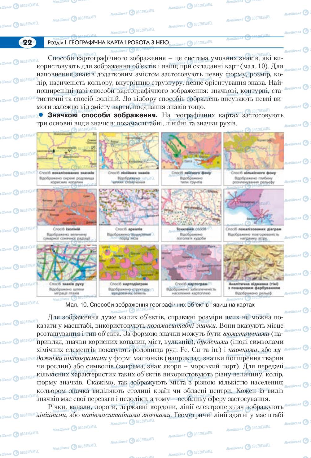 Підручники Географія 8 клас сторінка  22