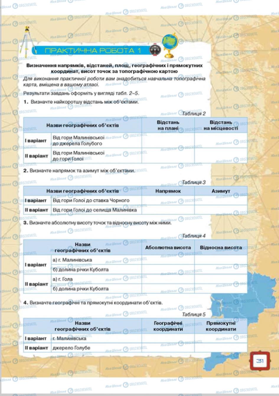 Підручники Географія 8 клас сторінка  31