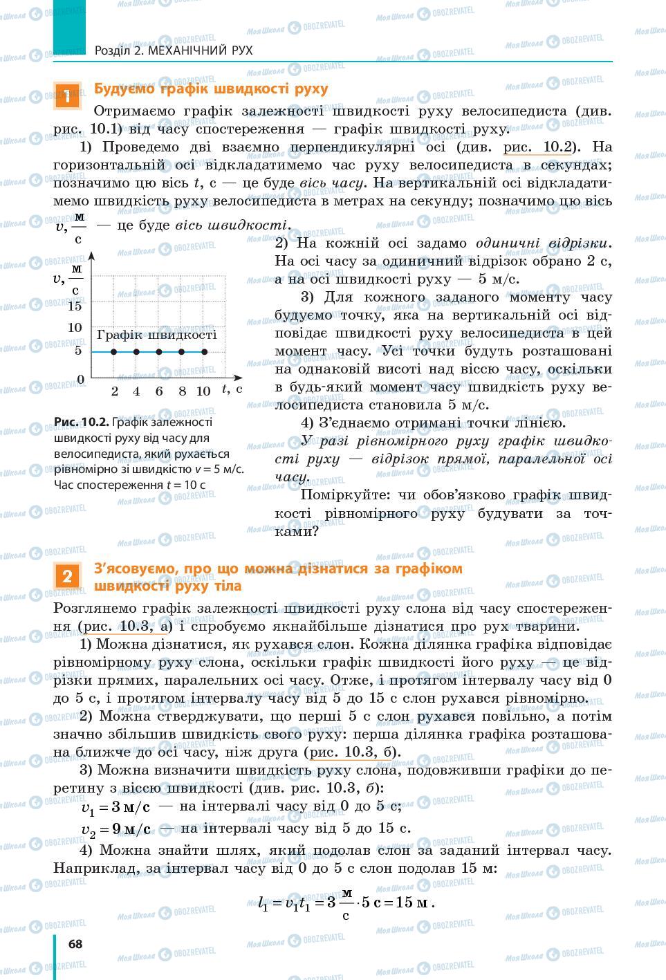 Підручники Фізика 7 клас сторінка  68