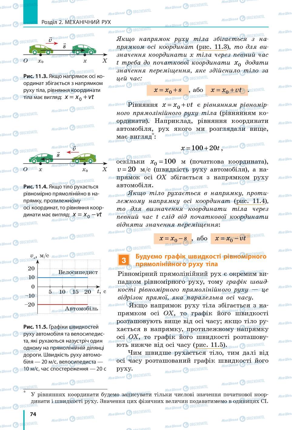 Підручники Фізика 7 клас сторінка 74