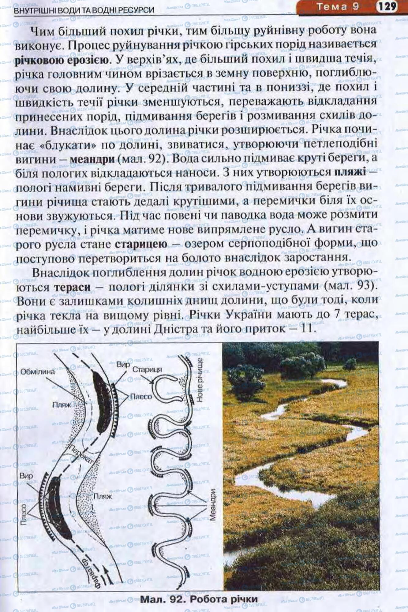 Підручники Географія 8 клас сторінка 129