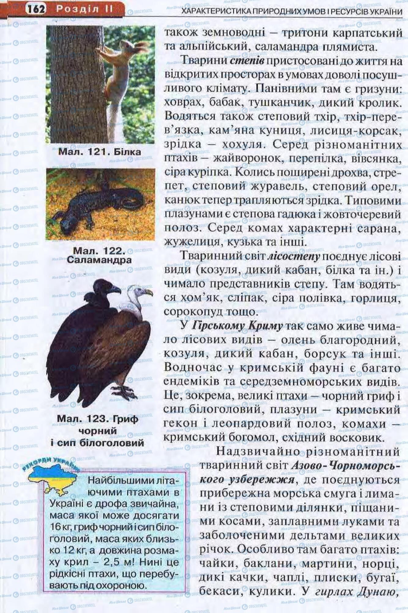 Підручники Географія 8 клас сторінка 162