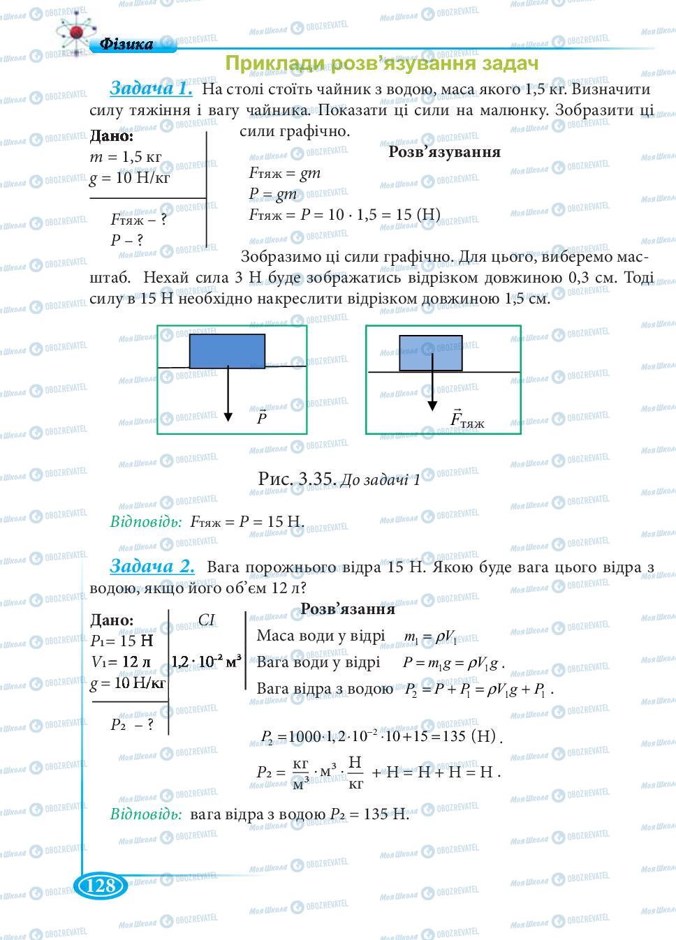 Підручники Фізика 7 клас сторінка 128