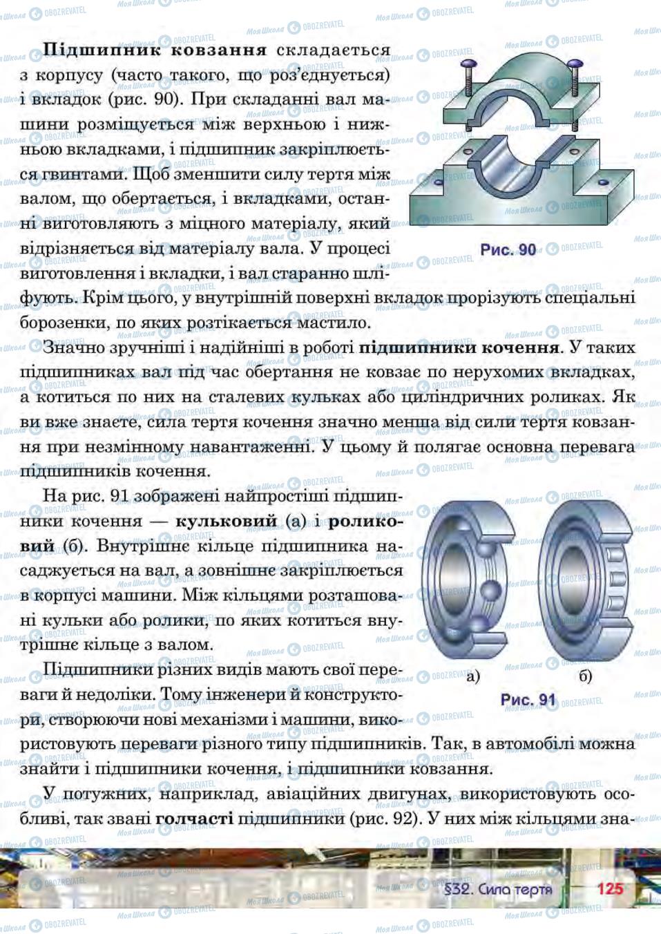 Підручники Фізика 7 клас сторінка 125