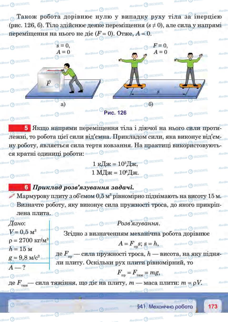 Учебники Физика 7 класс страница 173