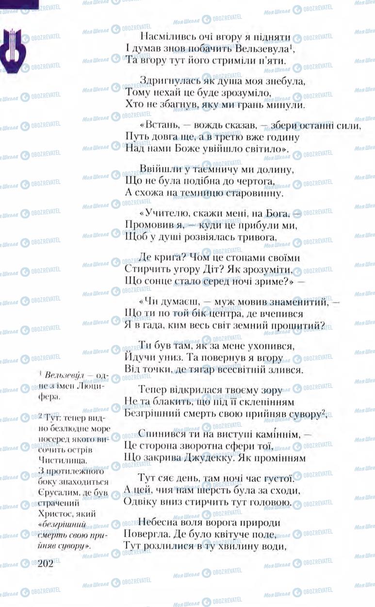 Учебники Зарубежная литература 8 класс страница 202