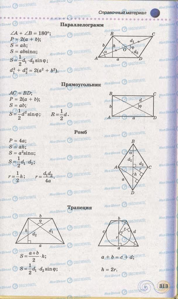 Підручники Геометрія 11 клас сторінка 313