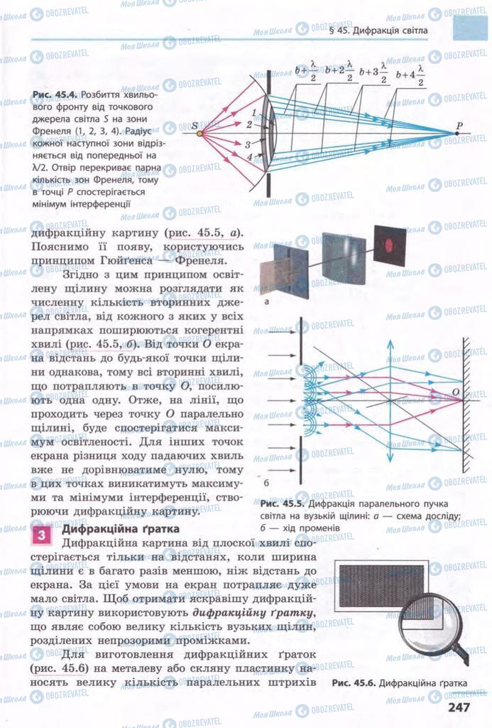 Підручники Фізика 11 клас сторінка 247