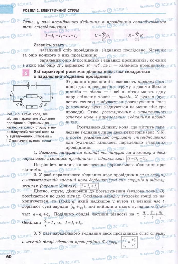 Підручники Фізика 11 клас сторінка 60