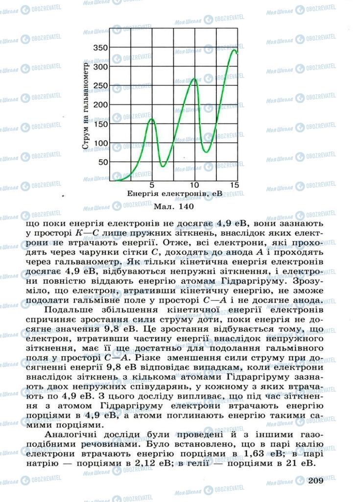 Учебники Физика 11 класс страница 209