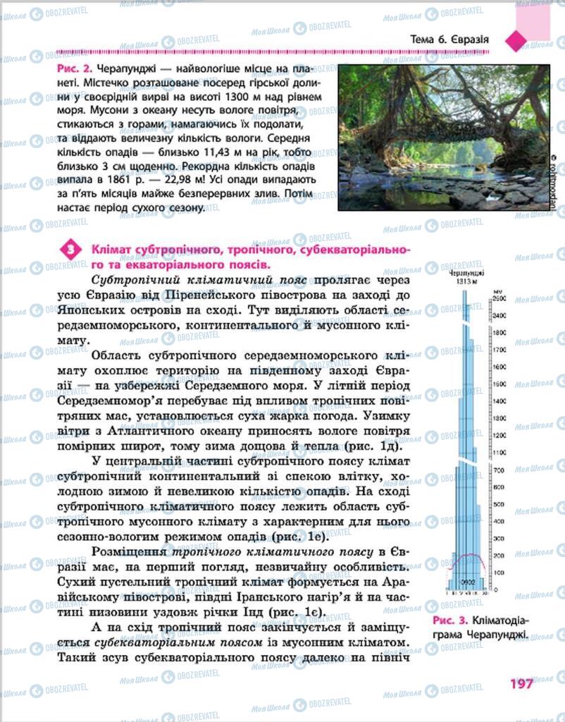 Підручники Географія 7 клас сторінка 197