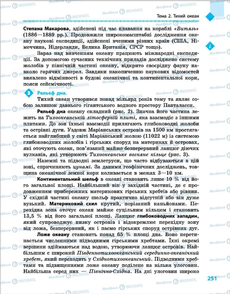 Підручники Географія 7 клас сторінка 251