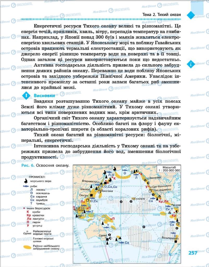 Підручники Географія 7 клас сторінка 257