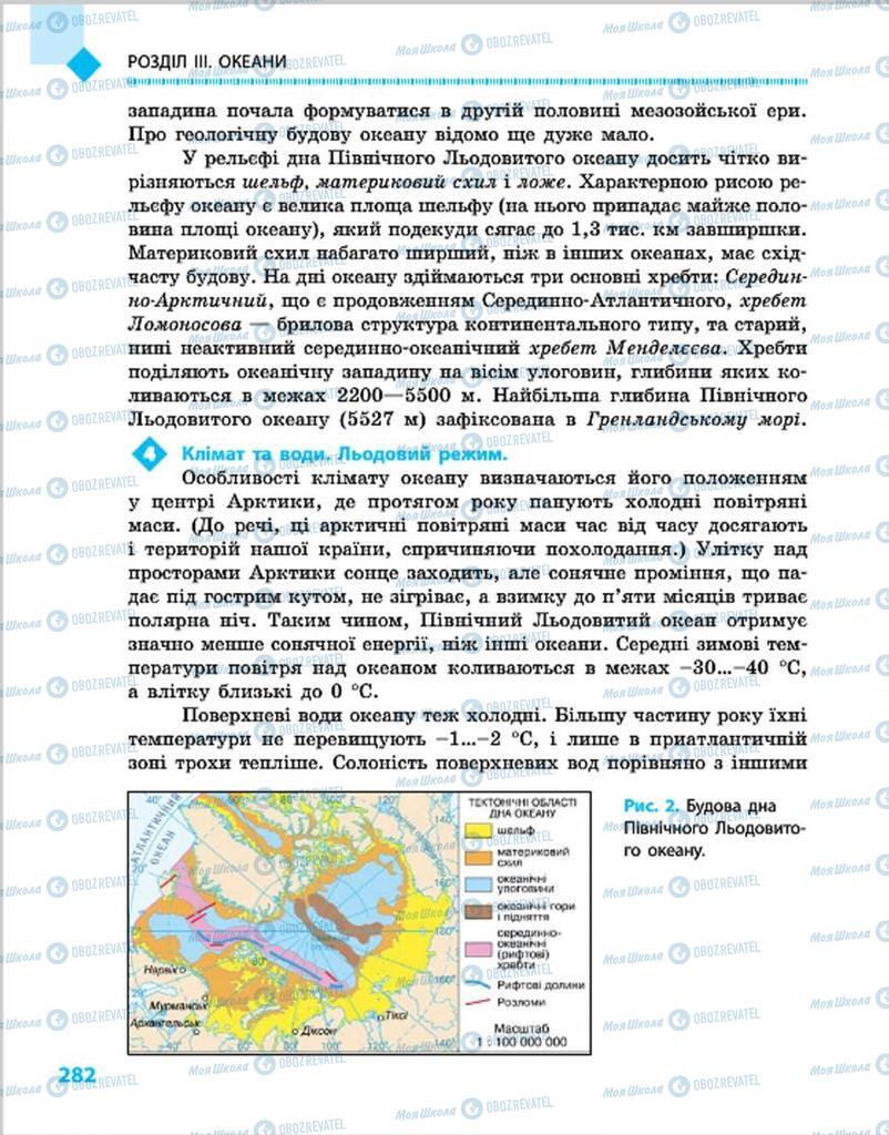 Підручники Географія 7 клас сторінка 282